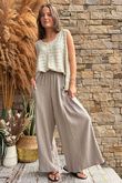 Pure Cotton Santos Quinn Culotte Pant Mocha